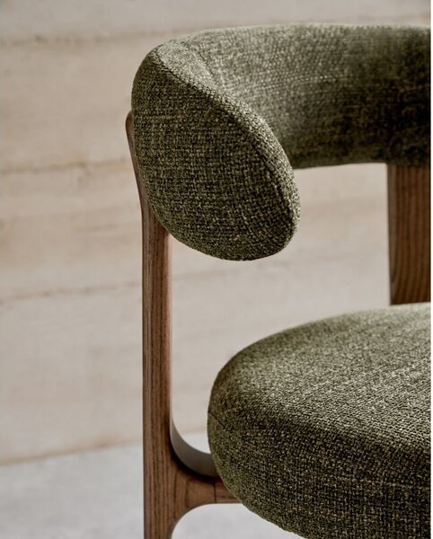 Khaki-barna kőrisfa étkezőszék Granite – Kave Home