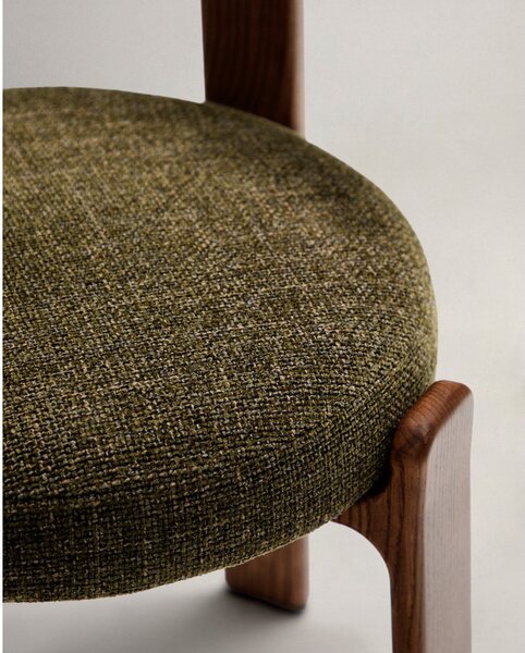 Khaki-barna kőrisfa étkezőszék Granite – Kave Home