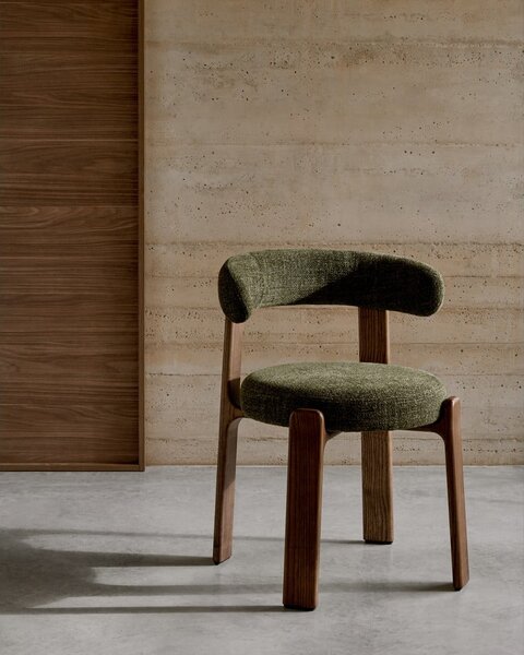 Khaki-barna kőrisfa étkezőszék Granite – Kave Home
