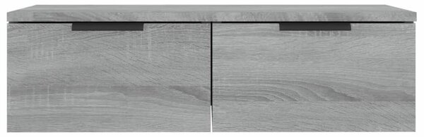 2 db szürke sonoma szerelt fa fali szekrény 68 x 30 x 20 cm