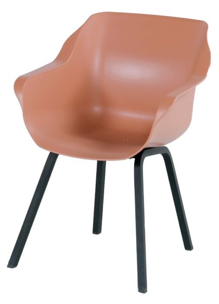 Narancssárga műanyag kerti szék szett 2 db-os Sophie – Hartman