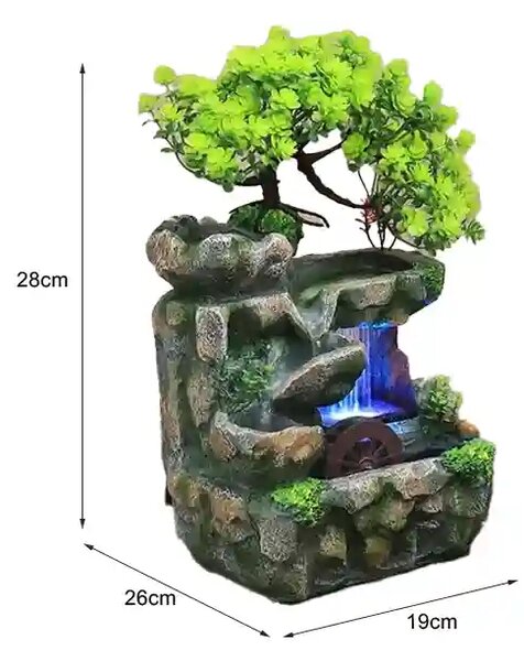 Dreammill™ Asztali Led-es Vízimalom Szökőkút