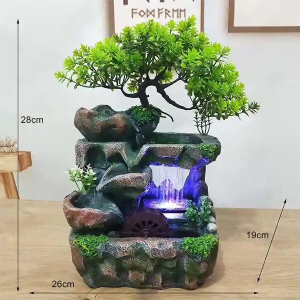 Dreammill™ Asztali Led-es Vízimalom Szökőkút