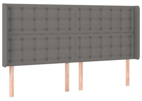 Fejtámla - Szövet - Sötétszürke - 203x16x118/128cm