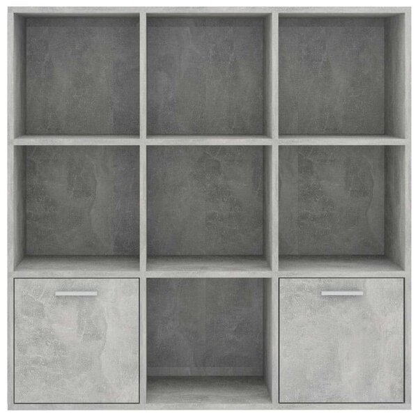 Modern Könyvespolc - Betonszürke - 98x30x98 cm
