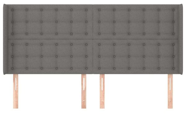 Fejtámla - Szövet - Sötétszürke - 203x16x118/128cm