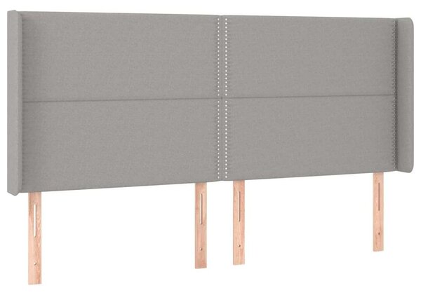VidaXL LED-es Ágy - Szövet - 200x200 cm
