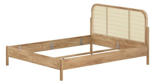 Natúr színű tölgyfa franciaágy ágyrács nélkül 160x200 cm Olive Rotan – Vipack