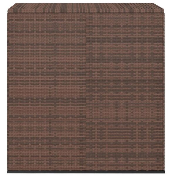 Polyrattan Kert Párna Tároló - Barna - 100x49x103,5cm