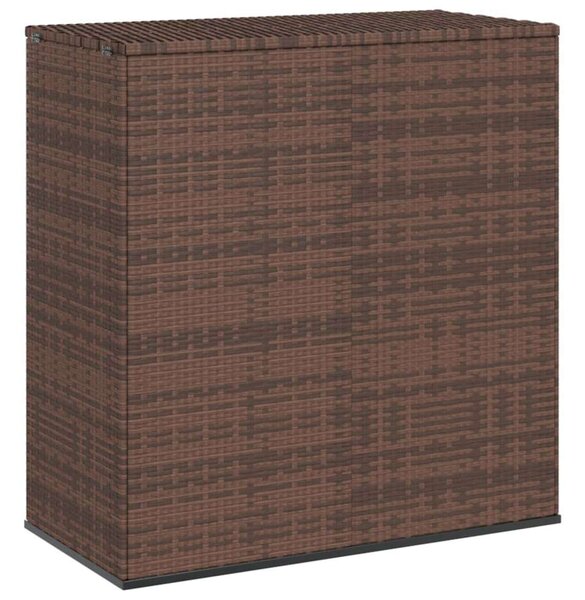Polyrattan Kert Párna Tároló - Barna - 100x49x103,5cm