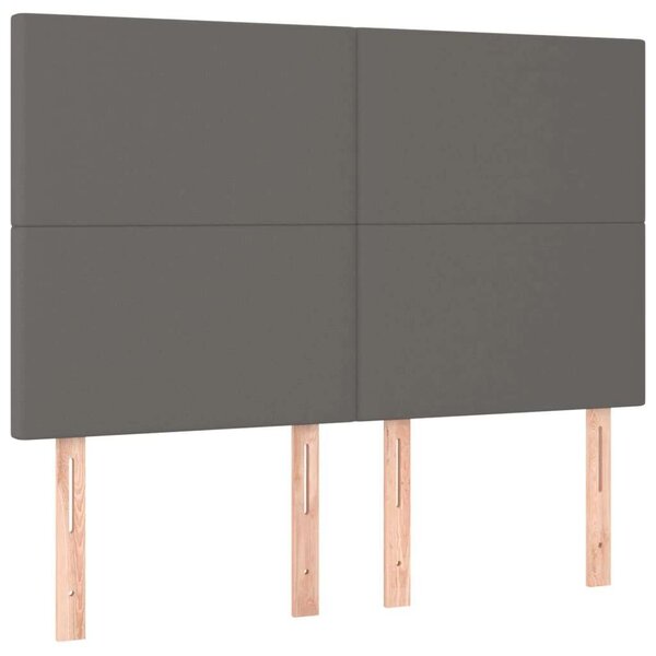 LED-es Fejtámla - Szürke Műbőr - 144x128cm