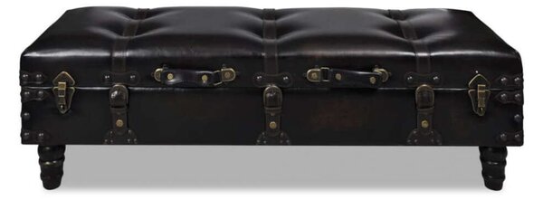 Elegáns Barna Műbőr Tárolós Pad - 111cm