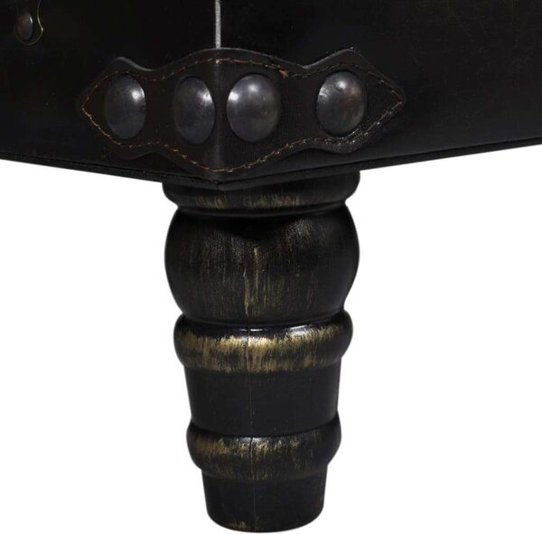 Elegáns Barna Műbőr Tárolós Pad - 111cm