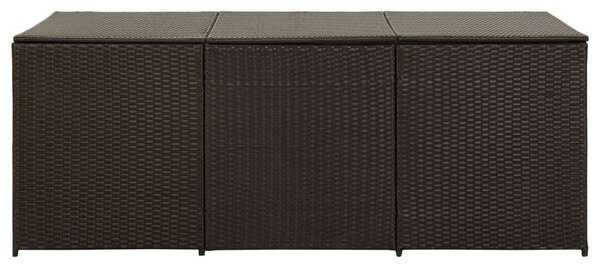 VidaXL Kerti Tárolóláda - Polyrattan - 180x90x70 cm