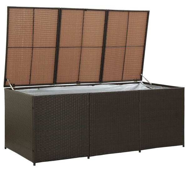 VidaXL Kerti Tárolóláda - Polyrattan - 180x90x70 cm