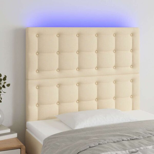 LED-es Fejtámla - Krémszínű Szövet - 100x118/128cm