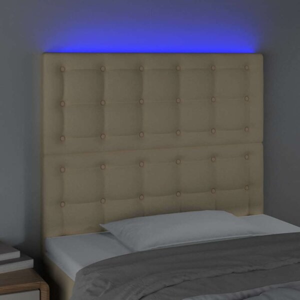 LED-es Fejtámla - Krémszínű Szövet - 100x118/128cm