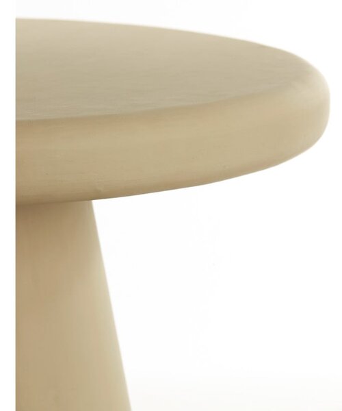 Bézs kerek dohányzóasztal ø 70 cm Kulona – Light & Living