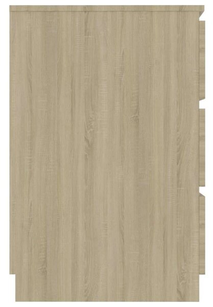 Modern Íróasztal Sonoma Tölgy - 6 Fiók - 140x50x77 cm