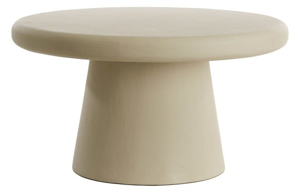 Bézs kerek dohányzóasztal ø 70 cm Kulona – Light & Living