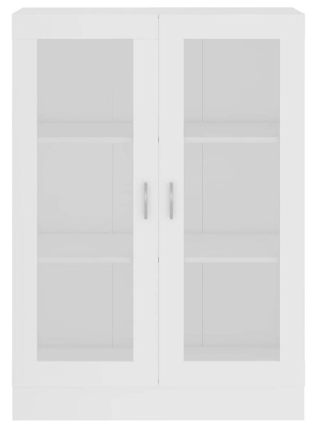 Fehér forgácslap vitrinszekrény 82,5 x 30,5 x 115 cm