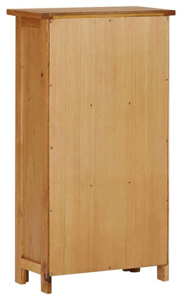 Tömör Tölgyfa Könyvespolc - 3 Polc - 45x22,5x82 cm