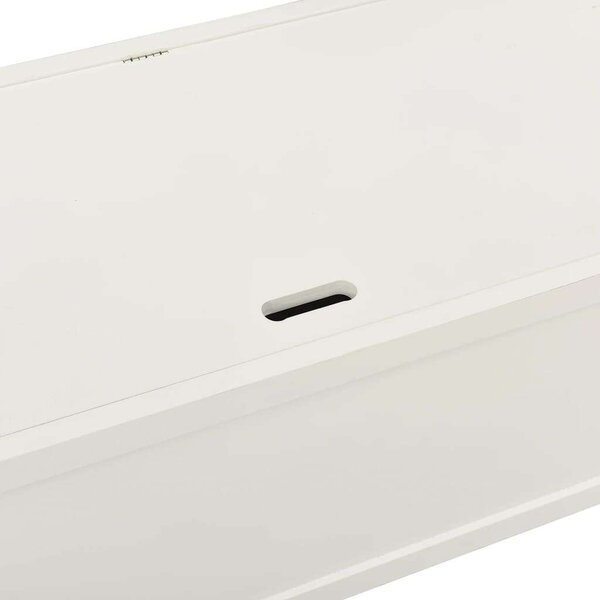 Fehér Fenyőfa Tárolós Pad - 107x45x75,5 cm