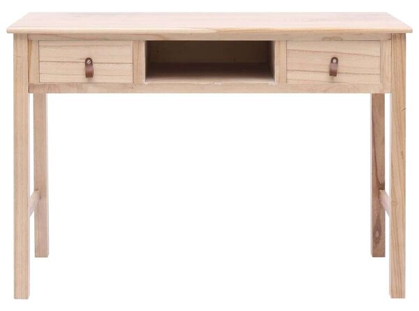 Természetes színű fa íróasztal 110 x 45 x 76 cm
