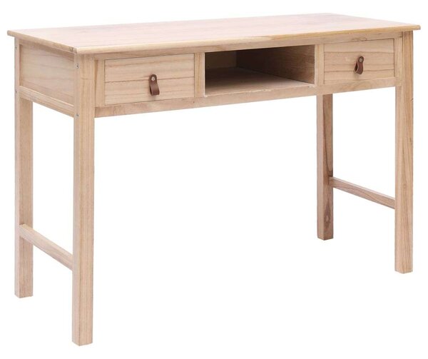 Természetes színű fa íróasztal 110 x 45 x 76 cm