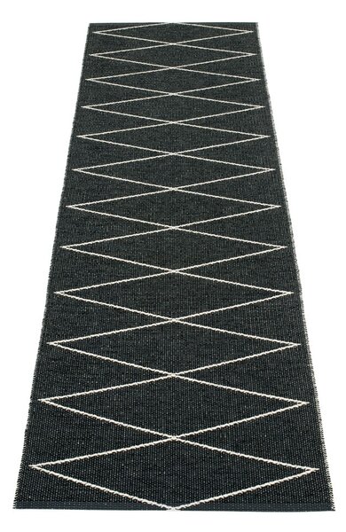 Fekete kültéri-beltéri futószőnyeg 70x240 cm Max Black – Pappelina