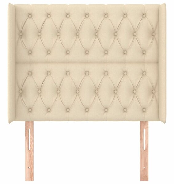 Fejtámla - Krémszín - Szövet - 103x16x118/128 cm