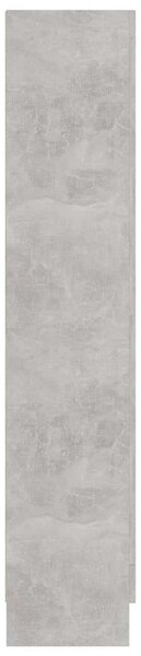 Betonszürke forgácslap könyvszekrény 82,5 x 30,5 x 150 cm
