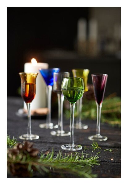 Röviditalos pohár szett 6 db-os 50 ml – Lyngby Glas
