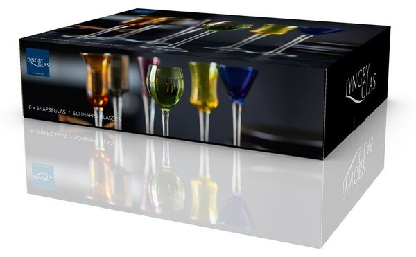 Röviditalos pohár szett 6 db-os 50 ml – Lyngby Glas