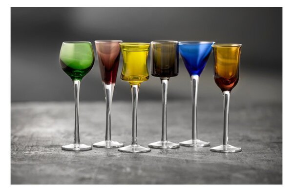 Röviditalos pohár szett 6 db-os 50 ml – Lyngby Glas