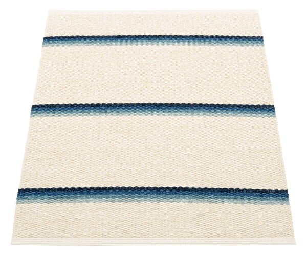 Kék-krémszínű kültéri-beltéri szőnyeg 70x90 cm Olle Blue Vanilla – Pappelina