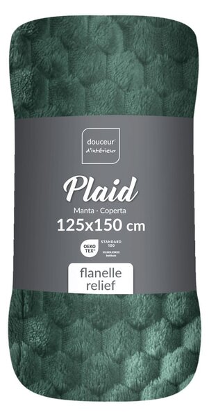 Zöld mikroflanel takaró 125x150 cm Mini Frosty – douceur d'intérieur