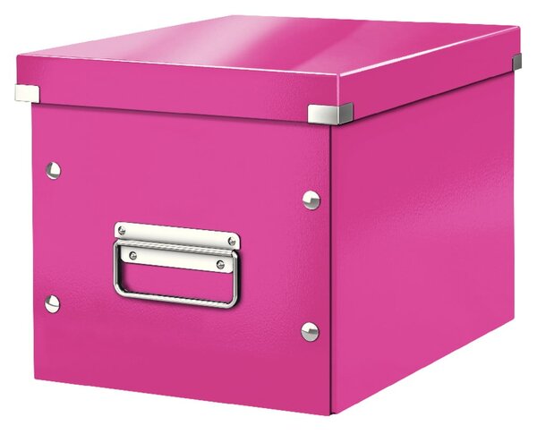 Office rózsaszín tárolódoboz, hossz 26 cm - Leitz