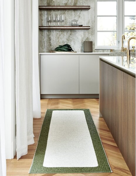 Zöld-krémszínű kültéri-beltéri szőnyeg 70x120 cm Ilda Pine – Pappelina