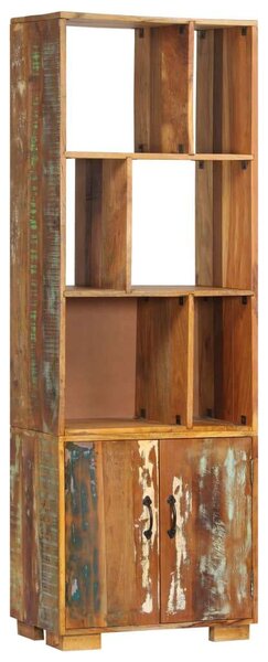 Rusztikus Újrahasznosított Fa Könyvespolc - 60x35x180 cm