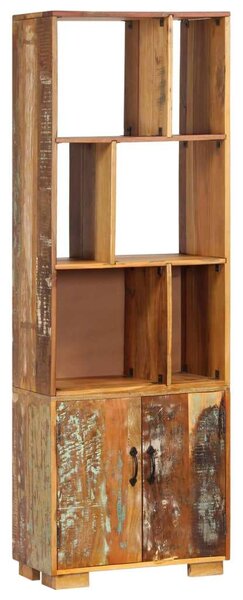Rusztikus Újrahasznosított Fa Könyvespolc - 60x35x180 cm