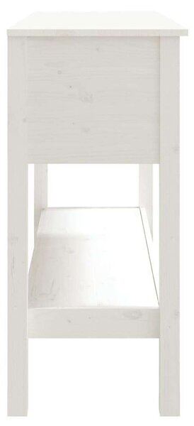 Fenyőfa Tálalóasztal - Fehér - 100x35x75 cm