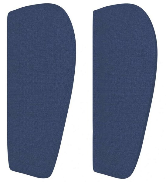 Elegáns Kék Szövet Fejtámla - 147x23x78/88 cm