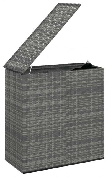 Polyrattan Kerti Párna Tároló - 100x49x103,5 cm