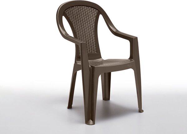 PASADENA 57x55x90 cm műanyag szék, barna