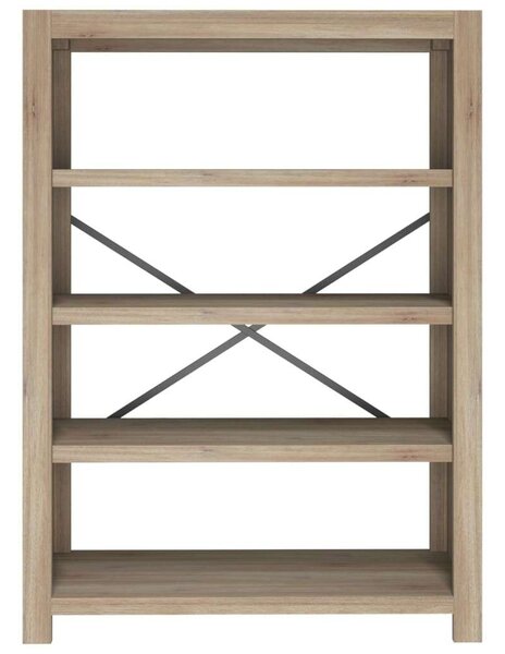 4 szintes tömör akácfa könyvespolc 80 x 30 x 110 cm