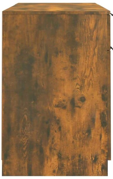 Modern Füstös Tölgy Íróasztal Szett - 100x50x75cm