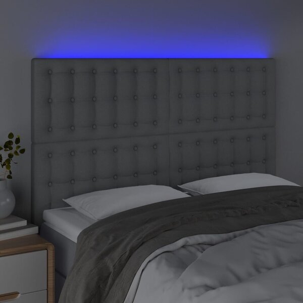 Modern LED-es Ágyfejtámla - Szövet - 144x128cm