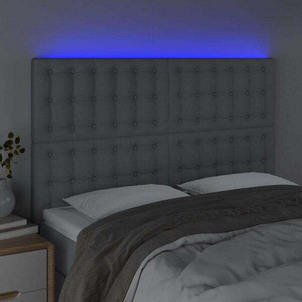 Modern LED-es Ágyfejtámla - Szövet - 144x128cm