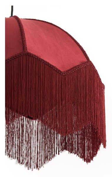 Borvörös függőlámpa textil búrával ø 60 cm Malacia – Light & Living